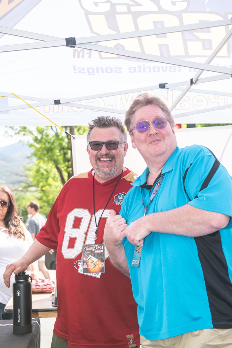 Guests enjoying a community festival
