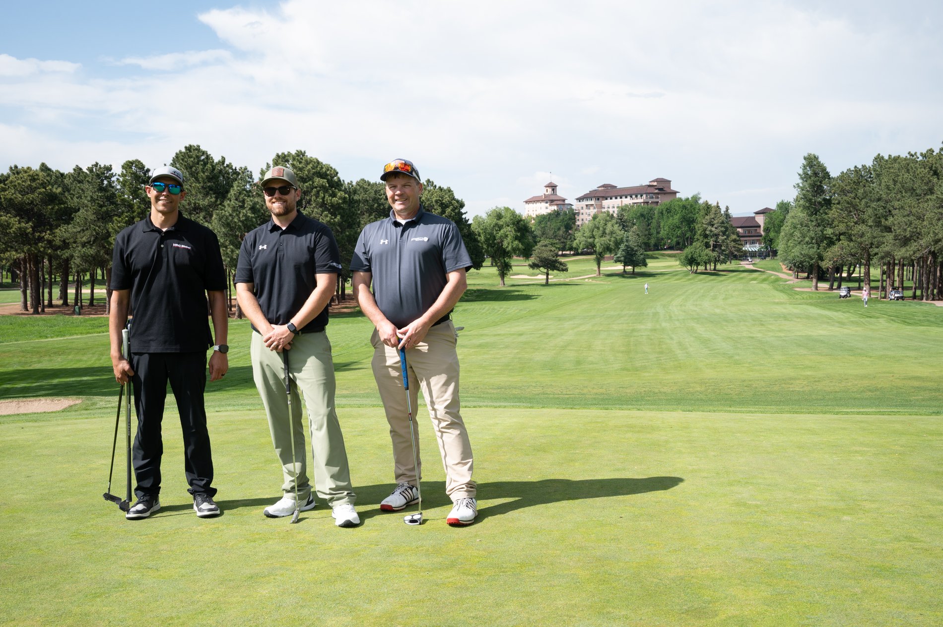 A corporate golf tournament on a premier Colorado course