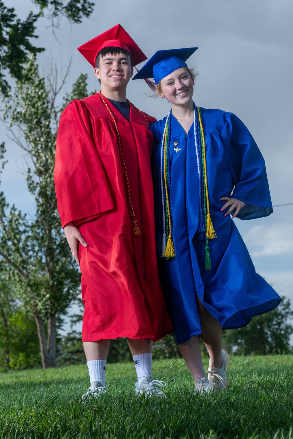A graduate in cap and gown