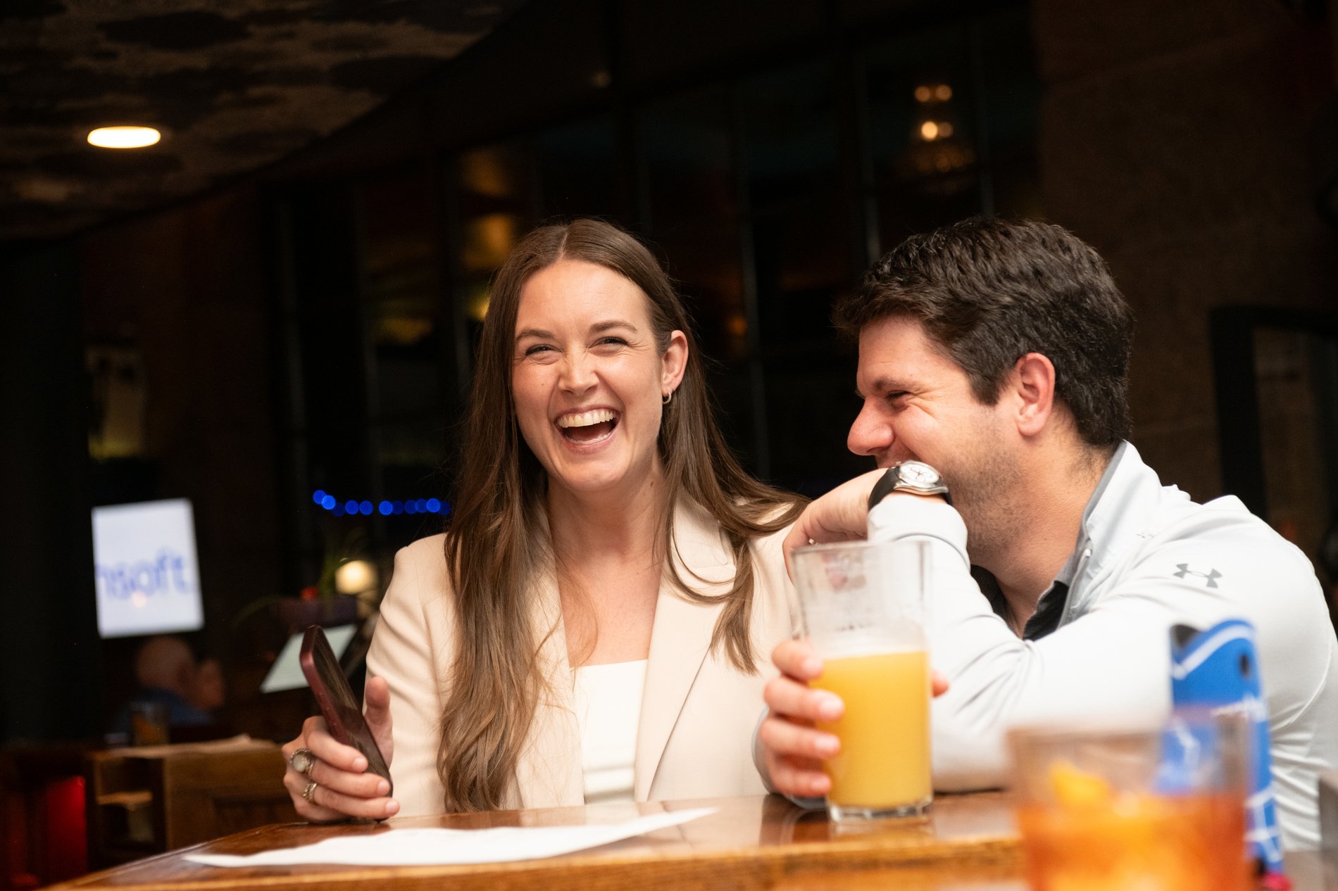 An executive networking reception