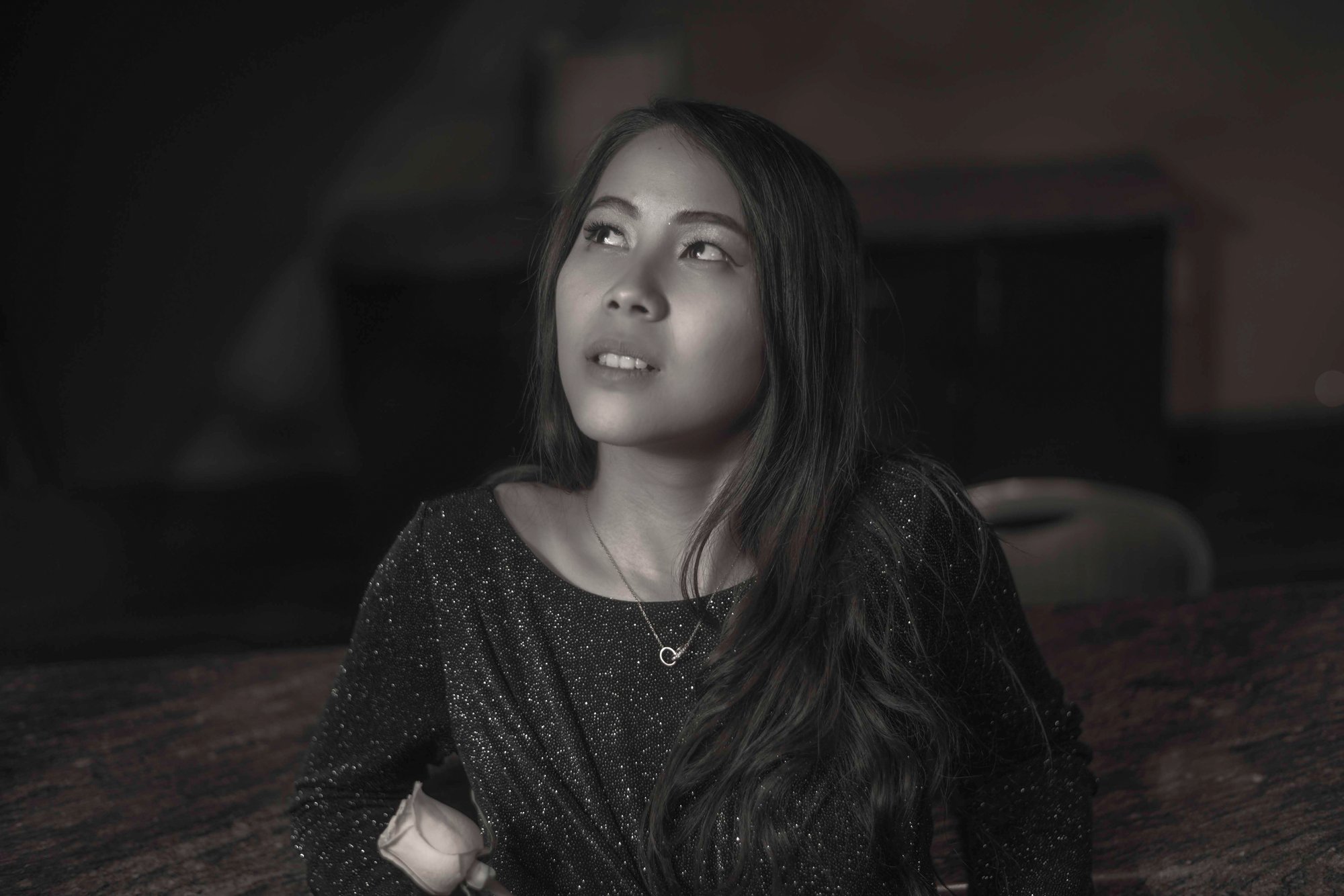 A low-key portrait in quiet, sculpted light, Perfectionshoots Colorado portrait photography