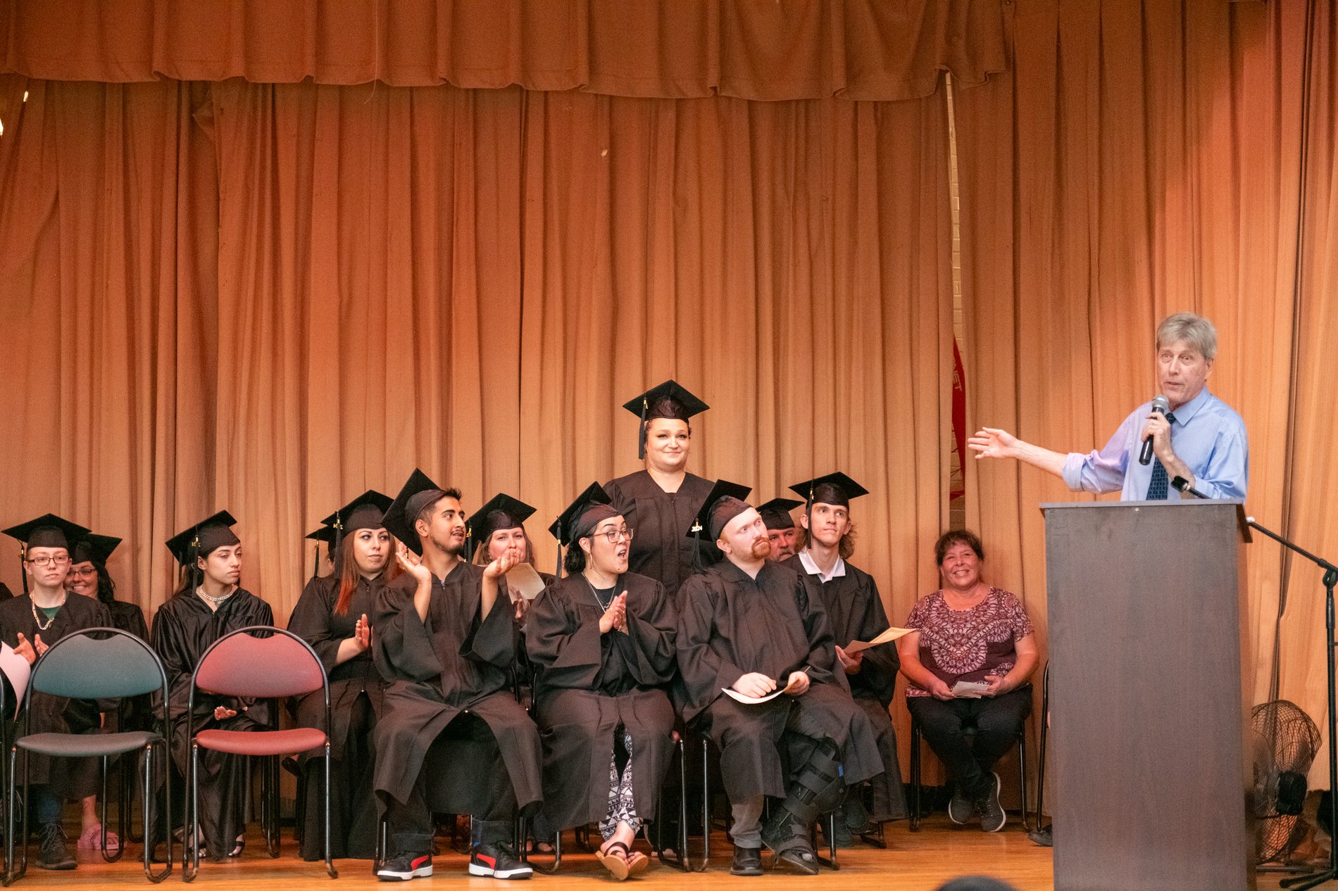A commencement address before the graduating class