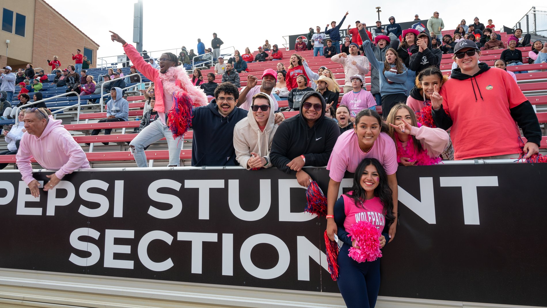 The student section in full voice, Perfectionshoots university event photography