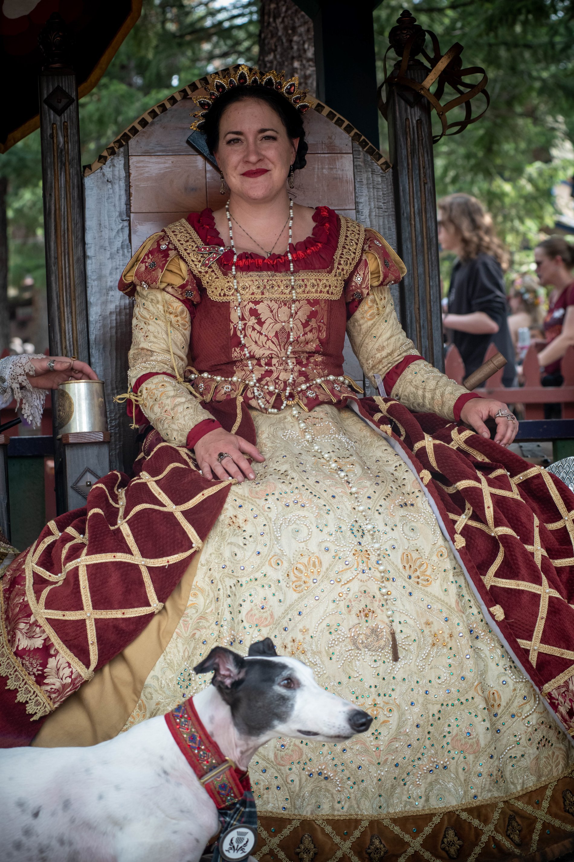A renaissance celebration, the queen and her hound, Perfectionshoots Colorado event photography