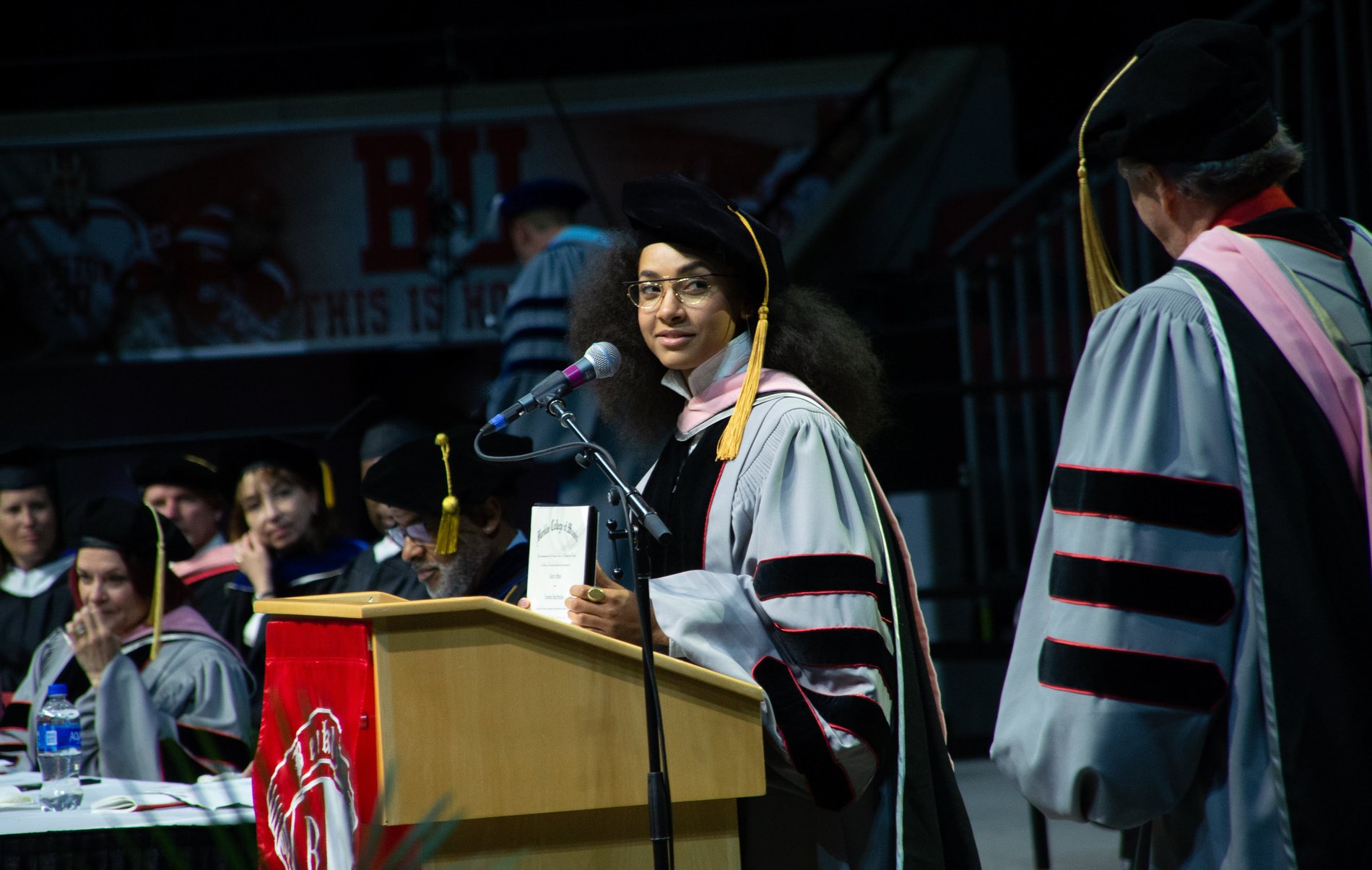 A university commencement ceremony